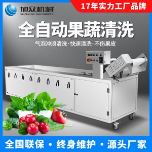 全自動果蔬（shū）氣泡清洗機