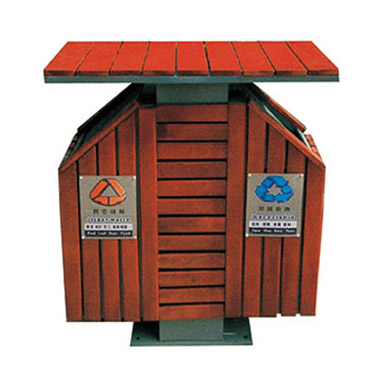 鋼木垃（lā）圾桶